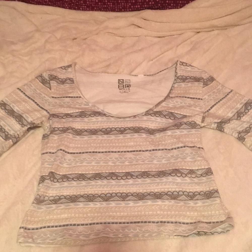 patterned crop top